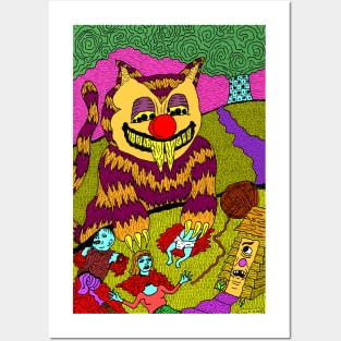 Monster Cat Posters and Art